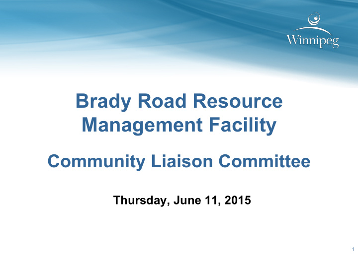 brady road resource management facility