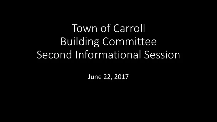 town of carroll