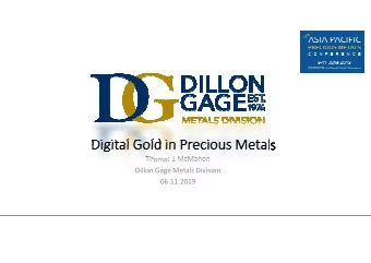 Digital Gold in Precious Metals  Digital Gold in Precious Metals  Digital Gold in Precious Metals