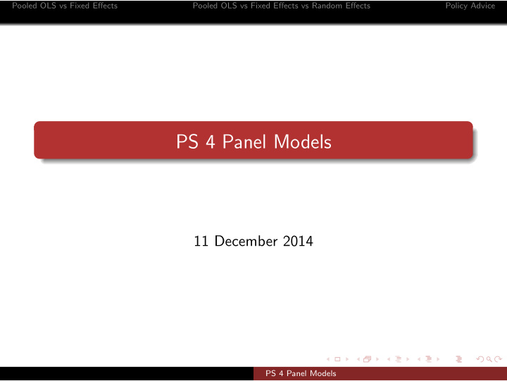 ps 4 panel models