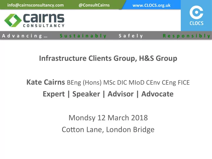 info cairnsconsultancy com consultcairns clocs org uk a d