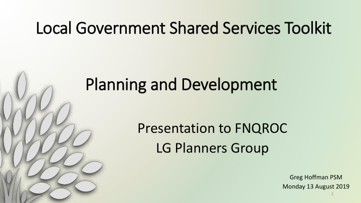 local government shared services toolkit