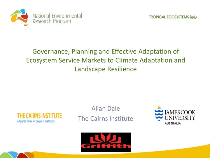 governance planning and effective adaptation of ecosystem
