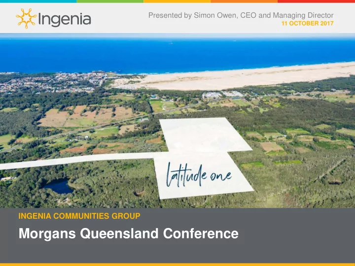 morgans queensland conference 2