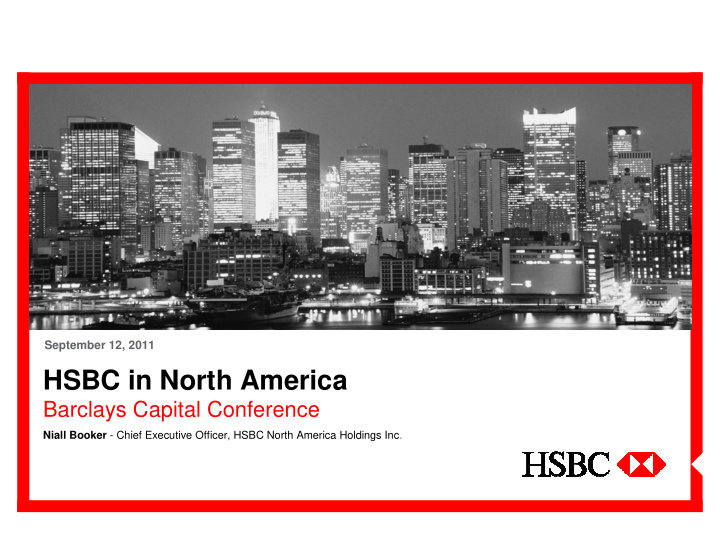 hsbc in north america