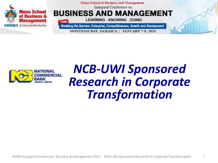 ncb uwi sponsored
