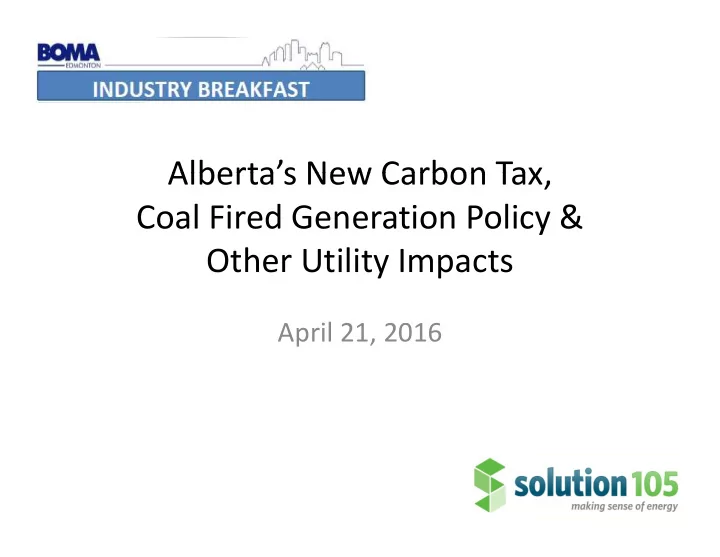 alberta s new carbon tax alberta s new carbon tax coal