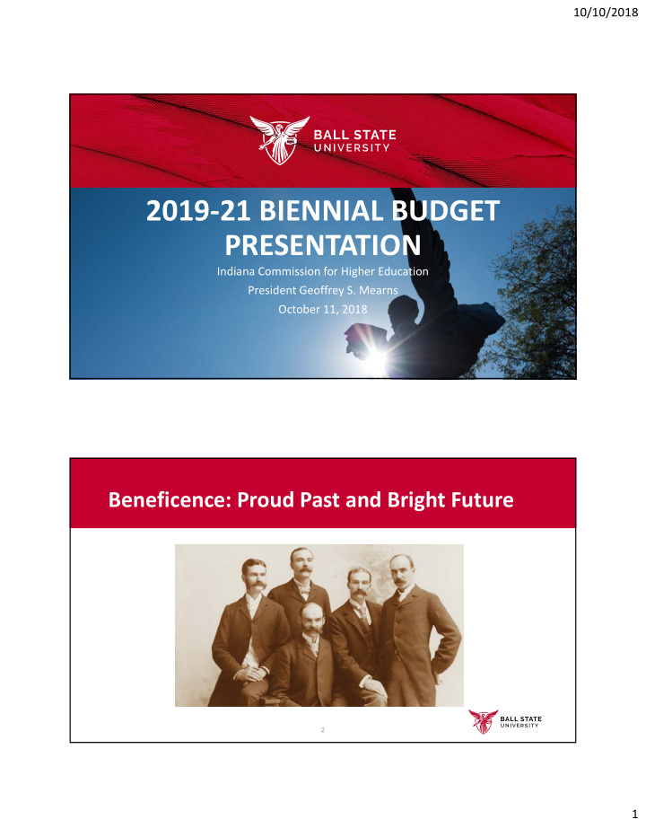 2019 21 biennial budget presentation