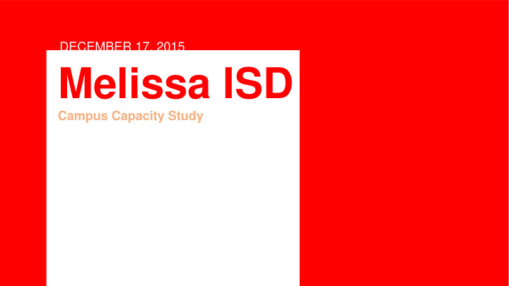 melissa isd