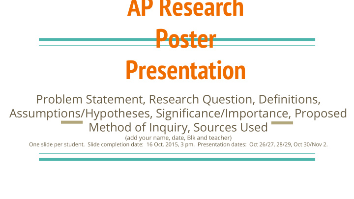 ap research poster presentation