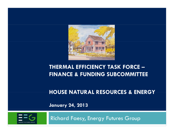 thermal efficiency task force finance funding