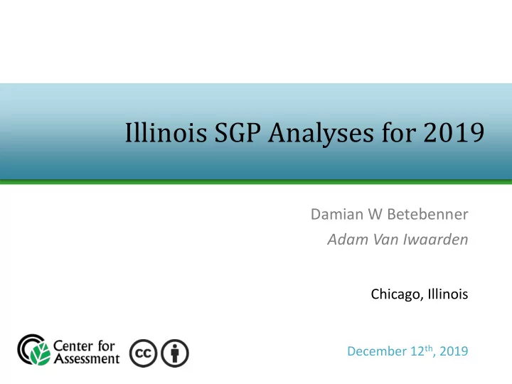 illinois sgp analyses for 2019