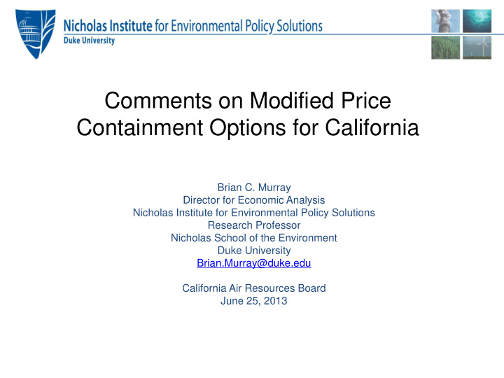 containment options for california