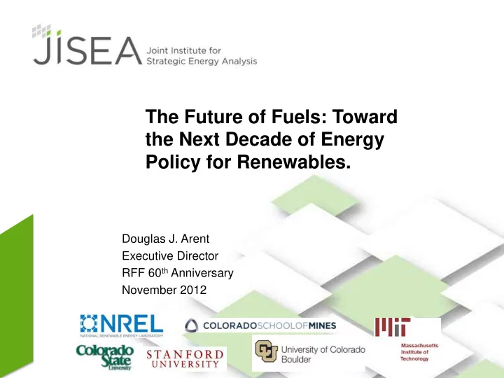 the future of fuels toward