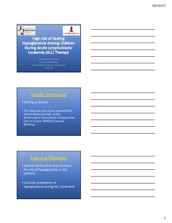 Faculty Disclosure  Nothing to disclose  This data was previously presented by  Ashraf