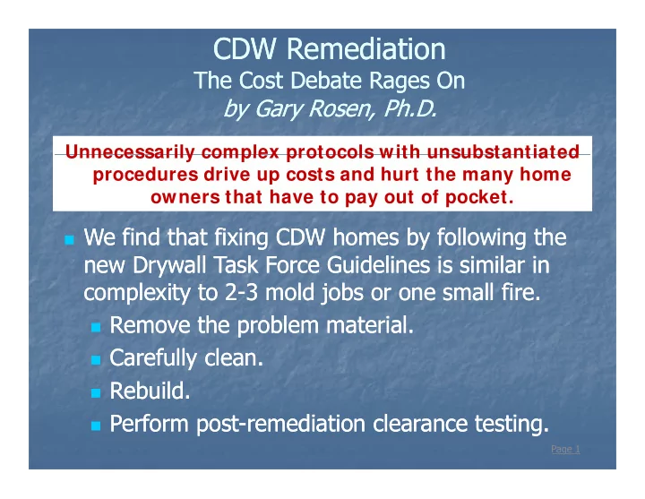 cdw remediation cdw remediation