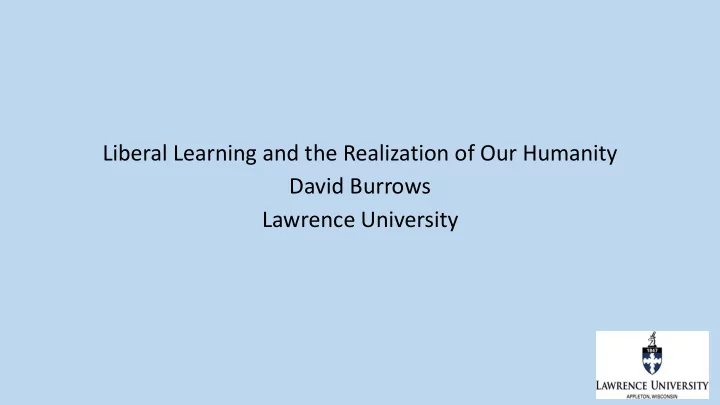 lawrence university outline