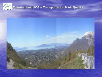 Mountainland AOG  Transportation &amp; Air Quality  Metropolitan Transportation and Air Quality