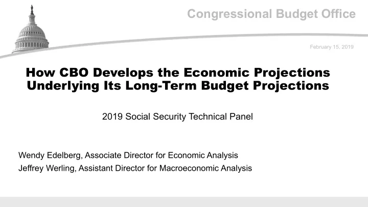 congressional budget office