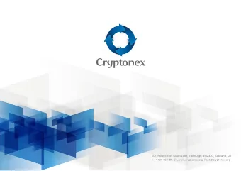 Cryptonex  101, Rose Street South Lane, Edinburgh, EH23JG, Scotland, UK  +44 131 463-05-55,