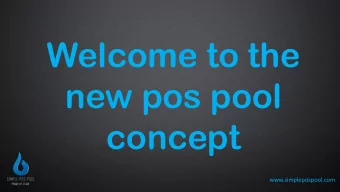 Welcome to the  new pos pool  concept  www.simplepospool.com  Simple Pos Pool was created by a team