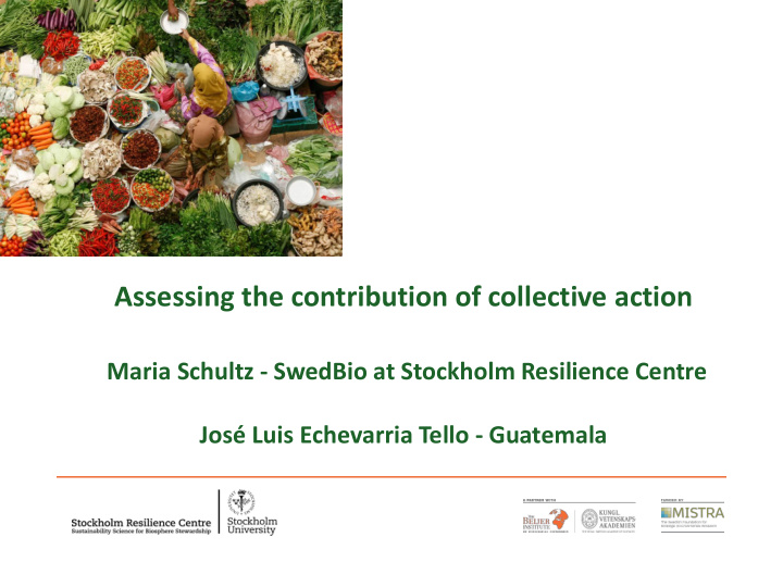 assessing the contribution of collective action