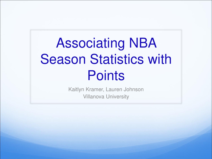 season statistics with