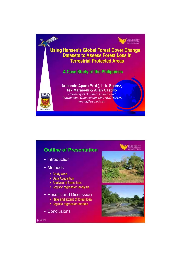 using hansen s global forest cover change datasets to