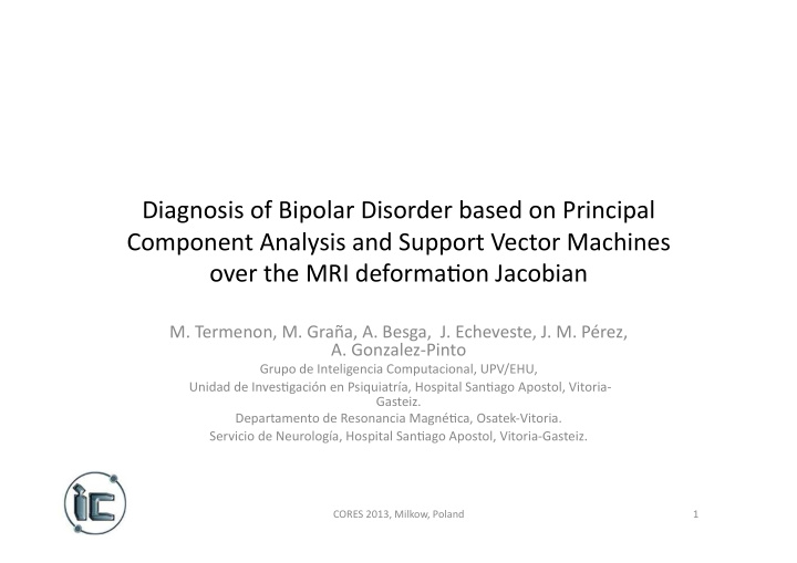 diagnosis of bipolar disorder based on principal