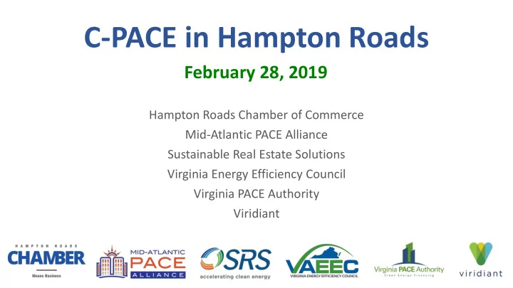c pace in hampton roads