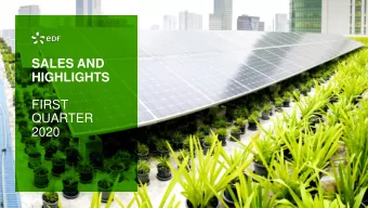 HIGHLIGHTS  FIRST  QUARTER  2020  DISCLAIMER  This presentation does not constitute an offer to