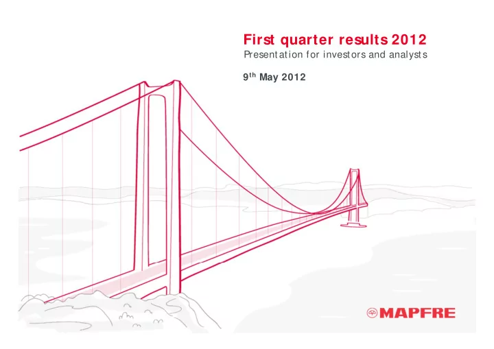 first quarter results 2012
