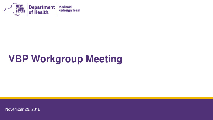 vbp workgroup meeting