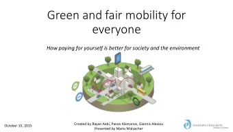 everyone  How paying for yourself is better for society and the environment  Created by Rayan Aebi,