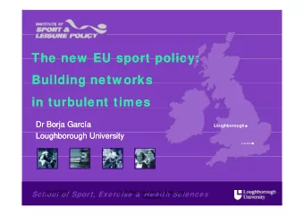 The new  EU sport policy:  The new  EU sport policy:  The new  EU sport policy:  The new  EU sport