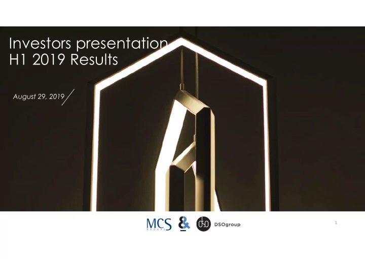 investors presentation h1 2019 results