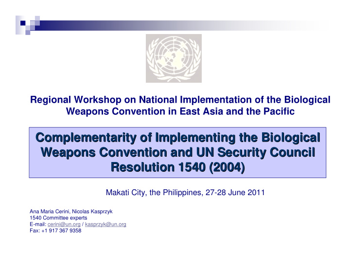 complementarity of implementing the biological