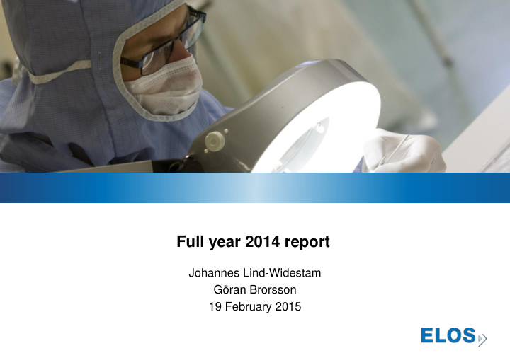 full year 2014 report