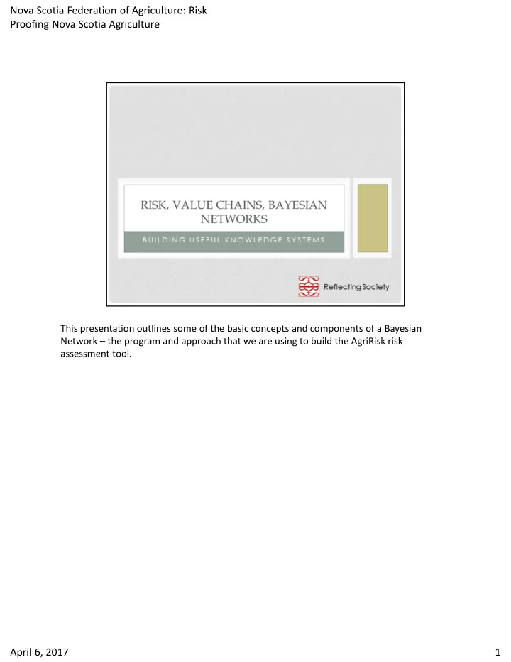 nova scotia federation of agriculture risk proofing nova