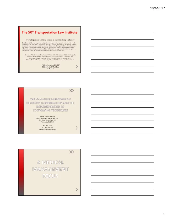 th transportation l the 50 ansportation law i w institute