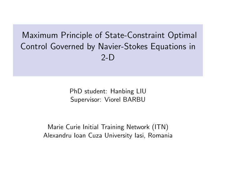 maximum principle of state constraint optimal control