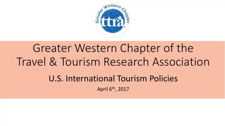 greater western chapter of the