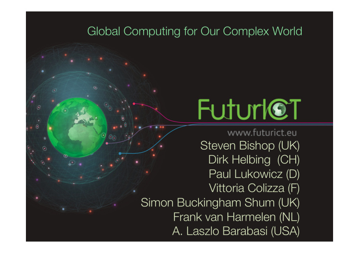 global computing for our complex world steven bishop uk