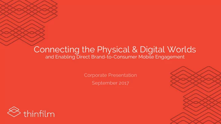 connecting the physical digital worlds