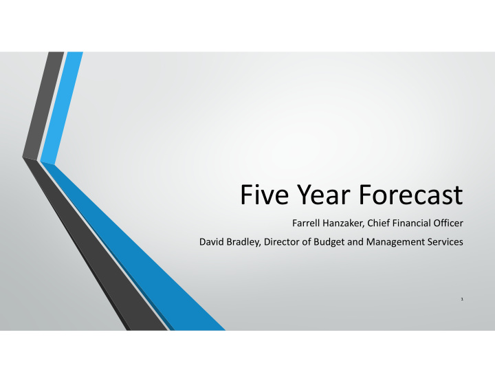 five year forecast