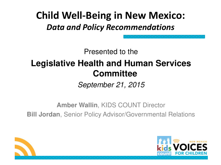 child well being in new mexico