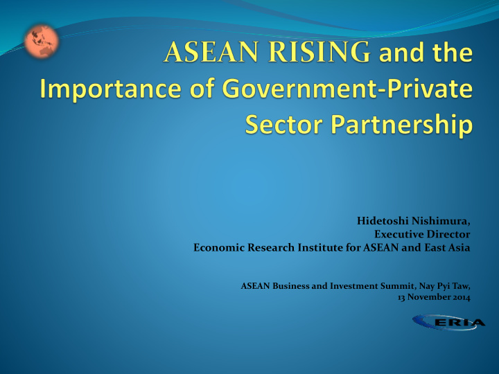 economic research institute for asean and east asia