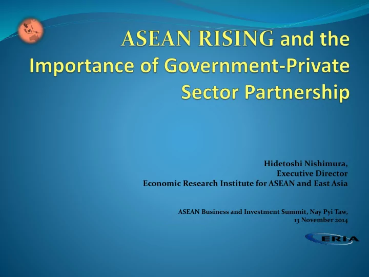 economic research institute for asean and east asia