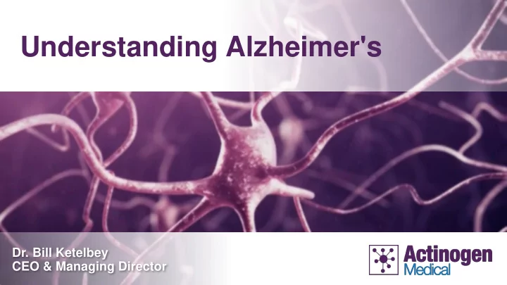 understanding alzheimer s