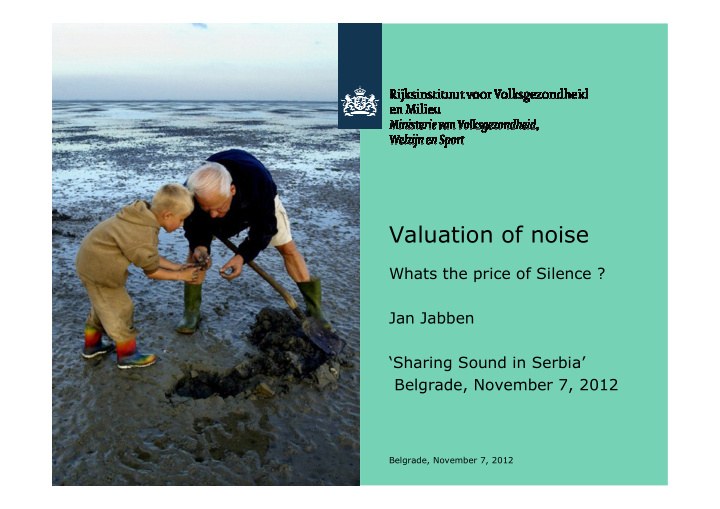 valuation of noise